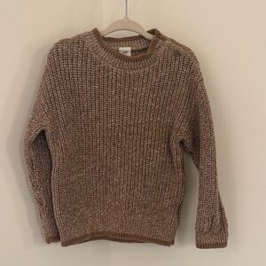 H&M Brown Knit Crew Neck Sweater
